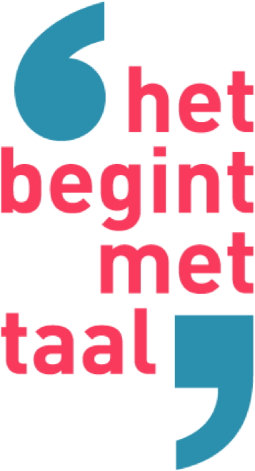 Logo 'het begint met taal'